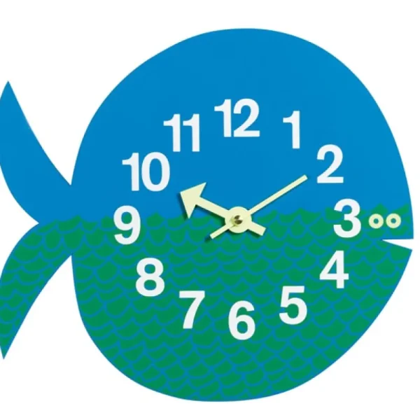 Kinder Vitra Kinderzimmereinrichtung | Uhren^Zoo Timers Wanduhr, Fernando the Fish