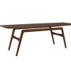 Warm Nordic Tische-Couchtisch Surfboard, Nussbaum