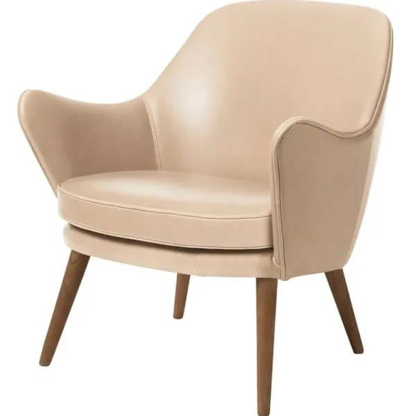 Fredericia Sitzgelegenheiten-Warm Nordic Dwell Sessel, Leder beige