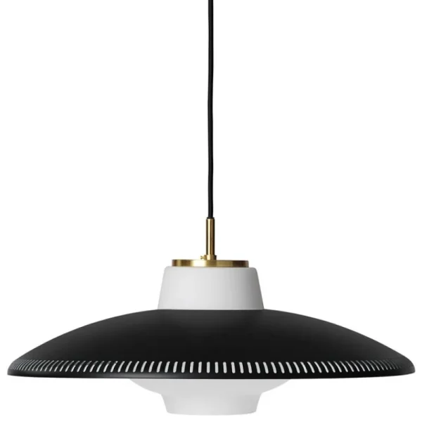 HAY Deckenleuchten-Warm Nordic Pendelleuchte Opal Shade, schwarz