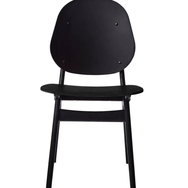 HAY Sitzgelegenheiten-Warm Nordic Stuhl Noble, Buche schwarz lackiert