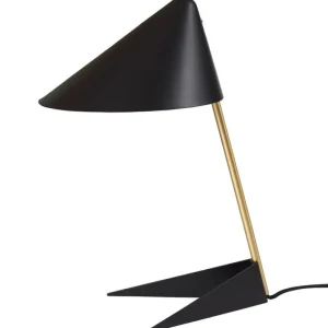 Warm Nordic Tischlampen-Tischleuchte Ambience, schwarz – Messing