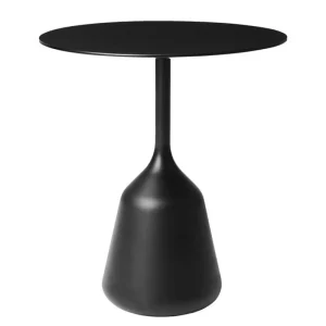 Pedestal Tische-Wendelbo Coin Beistelltisch, hoch, Schwarz - schwarzes Laminat