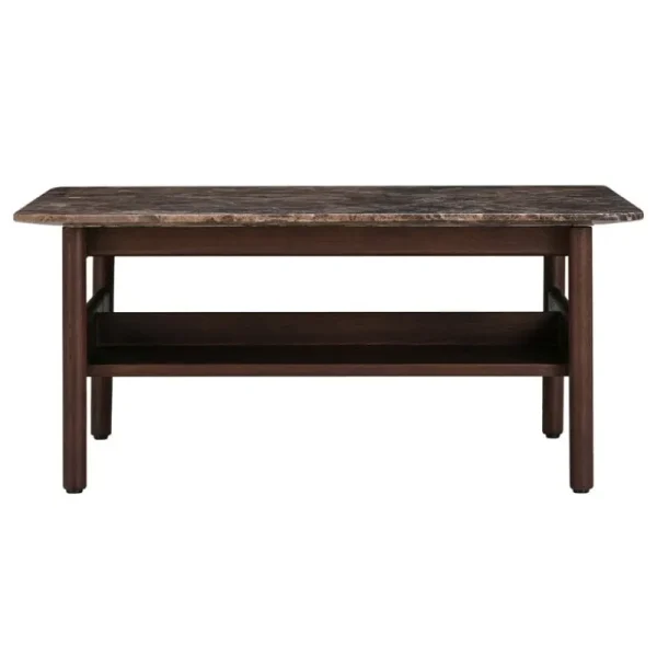 Sibast Tische-Wendelbo Collect Couchtisch, klein, quadratisch, Dunkelbraun - Marmor