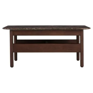 Sibast Tische-Wendelbo Collect Couchtisch, klein, quadratisch, Dunkelbraun - Marmor