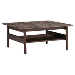 Sibast Tische-Wendelbo Collect Couchtisch, klein, quadratisch, Dunkelbraun - Marmor