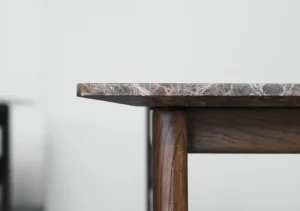 Sibast Tische-Wendelbo Collect Couchtisch, klein, quadratisch, Dunkelbraun - Marmor