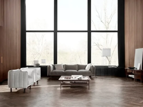 Audo Copenhagen Tische-Wendelbo Collect Konsolenbeistelltisch, niedrig, Dunkelbraun - Marmor
