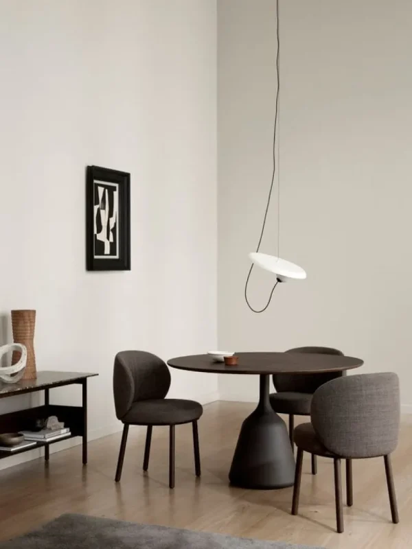 Audo Copenhagen Tische-Wendelbo Collect Konsolenbeistelltisch, niedrig, Dunkelbraun - Marmor