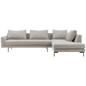 Fasetti Sofas Und Liegen-Wendelbo Edge V2 Sofa, Module 11–33, Schwarz - Soft 2, Hellgrau