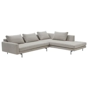 Fasetti Sofas Und Liegen-Wendelbo Edge V2 Sofa, Module 11–33, Schwarz - Soft 2, Hellgrau