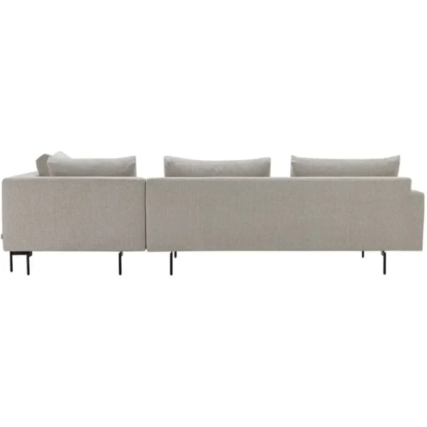 Fasetti Sofas Und Liegen-Wendelbo Edge V2 Sofa, Module 11–33, Schwarz - Soft 2, Hellgrau