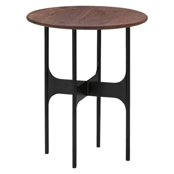 HAY Tische-Wendelbo Floema Couchtisch, klein, Schwarz - Walnuss