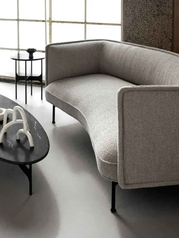 Wendelbo Tische-Floema Couchtisch, oval, Schwarz - schwarzer Marmor