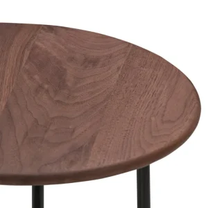 HAY Tische-Wendelbo Floema Couchtisch, klein, Schwarz - Walnuss