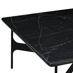 HAY Tische-Wendelbo Floema Couchtisch, quadratisch, Schwarz - schwarzer Marmor