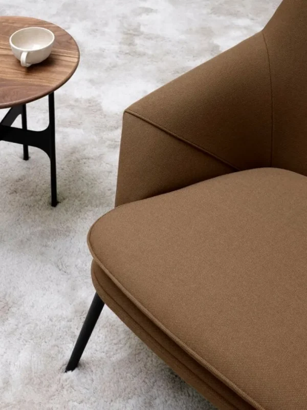 HAY Tische-Wendelbo Floema Couchtisch, klein, Schwarz - Walnuss
