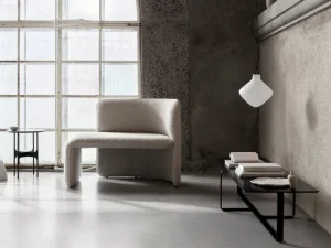 HAY Tische-Wendelbo Floema Couchtisch, klein, Schwarz - Walnuss