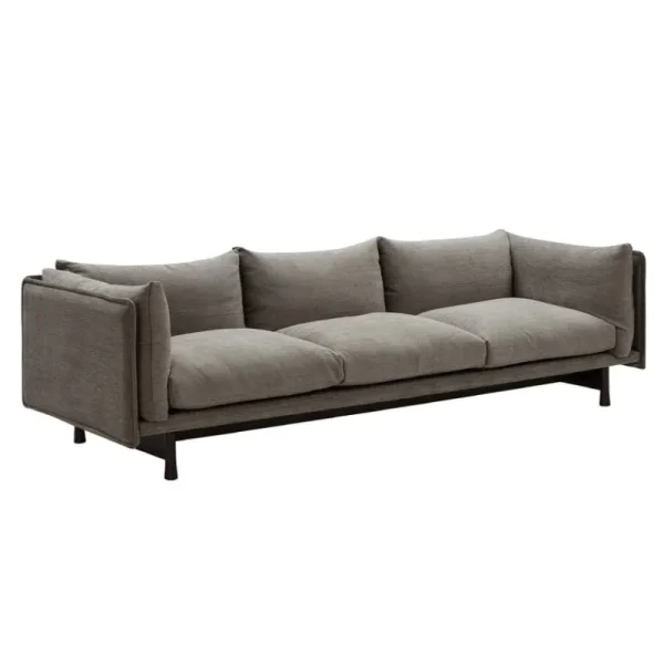 Audo Copenhagen Sofas Und Liegen-Wendelbo Kite 3-Sitzer-Sofa, Eiche schwarz gebeizt - Roco 08