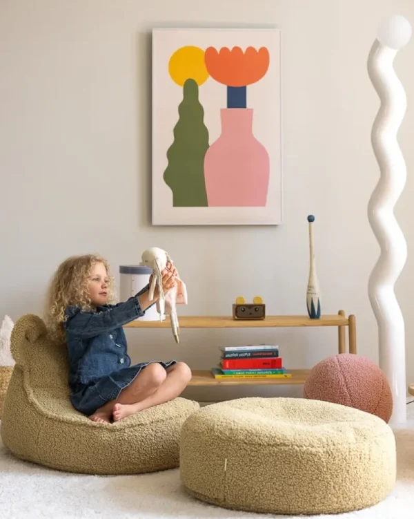 Kinder Wigiwama Möbel Für Das Kinderzimmer | Sitzgelegenheiten^Bear Sitzsack, Matcha
