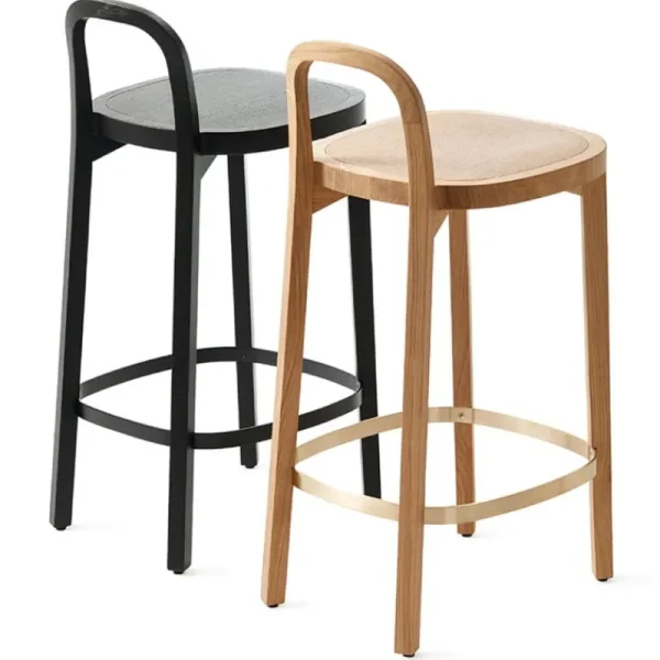 Normann Copenhagen Sitzgelegenheiten-Woodnotes Barhocker Siro+, 65 cm, Eiche