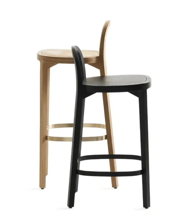 Normann Copenhagen Sitzgelegenheiten-Woodnotes Barhocker Siro+, 65 cm, Eiche