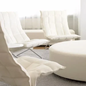 Normann Copenhagen Sitzgelegenheiten-Woodnotes K Stuhl, breit, röhrenförmig, natur/schwarz