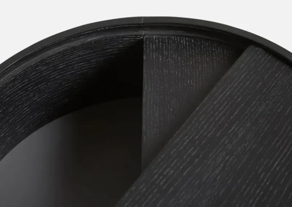 Warm Nordic Tische-Woud Arc Beistelltisch, Esche schwarz lackiert