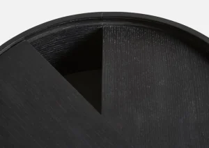 Warm Nordic Tische-Woud Arc Beistelltisch, Esche schwarz lackiert