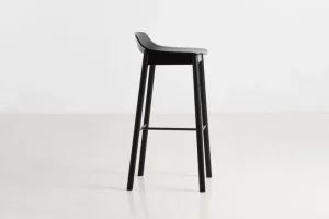 Normann Copenhagen Sitzgelegenheiten-Woud Barhocker Mono, 75 cm, schwarz