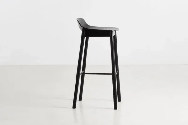 Normann Copenhagen Sitzgelegenheiten-Woud Barhocker Mono, 75 cm, schwarz