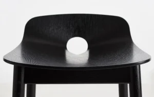 Normann Copenhagen Sitzgelegenheiten-Woud Barhocker Mono, 75 cm, schwarz