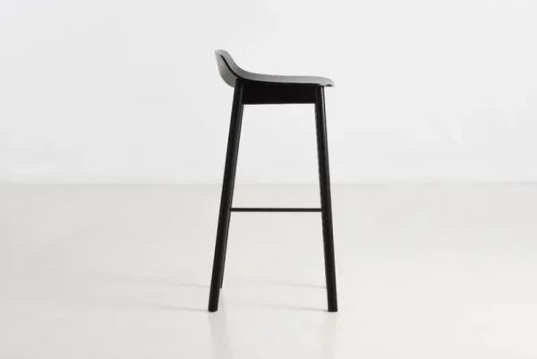 Normann Copenhagen Sitzgelegenheiten-Woud Barhocker Mono, 75 cm, schwarz