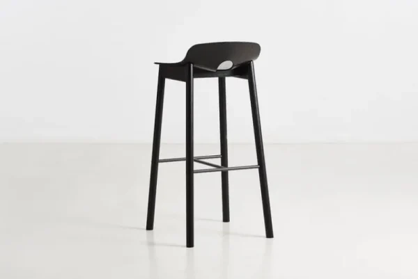 Normann Copenhagen Sitzgelegenheiten-Woud Barhocker Mono, 75 cm, schwarz