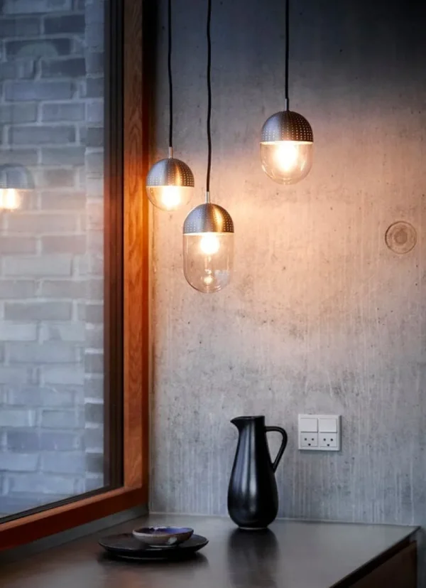 Muuto Deckenleuchten-Woud Dot Pendelleuchte, M, Satin