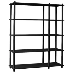Poiat Regale-Woud Elevate Regalsystem 9, Schwarz