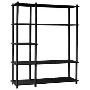 ferm LIVING Regale-Woud Elevate Regalsystem 7, Schwarz