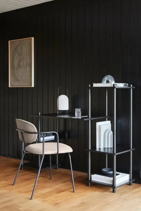 Vitra Sitzgelegenheiten-Woud Frame Stuhl, Schwarz - beiges Davis Sawana 17