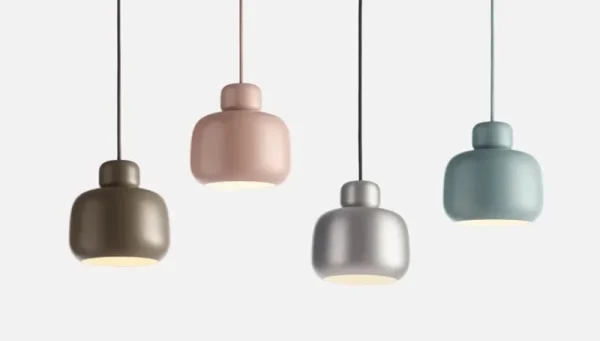 Normann Copenhagen Deckenleuchten-Woud Stone pendant, small, dusty rose