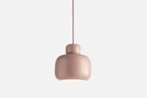 Normann Copenhagen Deckenleuchten-Woud Stone pendant, small, dusty rose