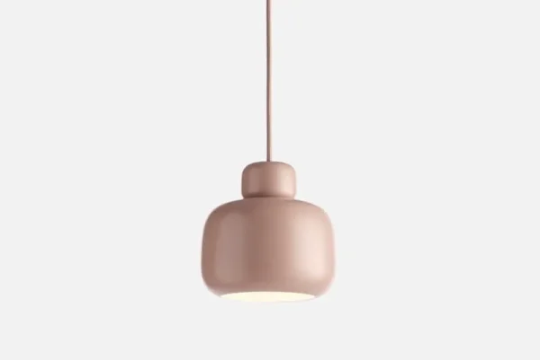 Normann Copenhagen Deckenleuchten-Woud Stone pendant, small, dusty rose