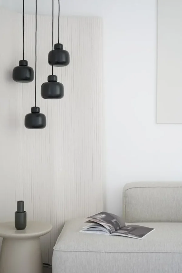 Normann Copenhagen Deckenleuchten-Woud Stone pendant, small, dusty rose