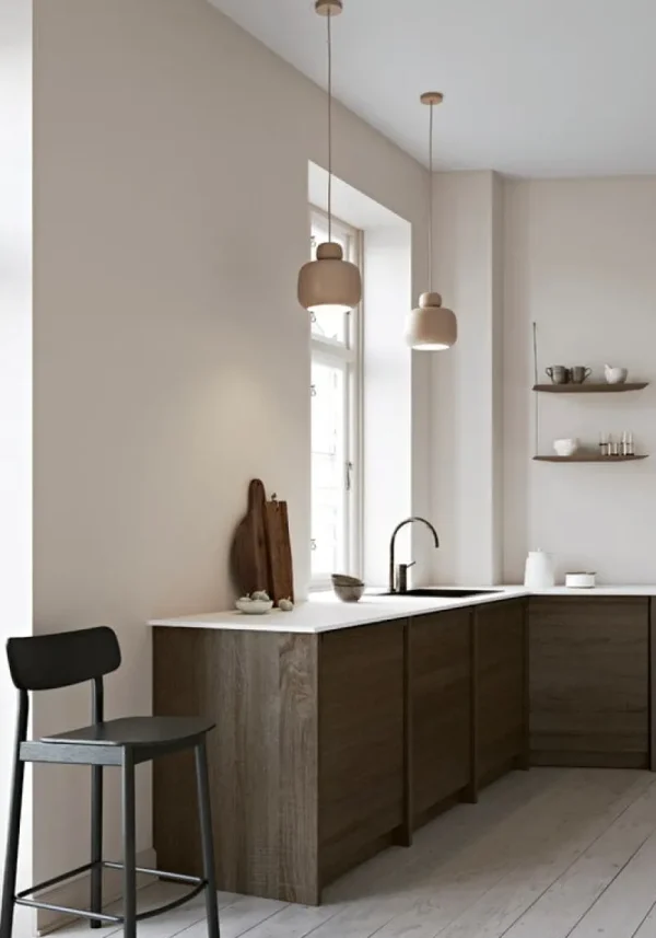 AGO Deckenleuchten-Woud Stone Pendelleuchte, groß, Beige