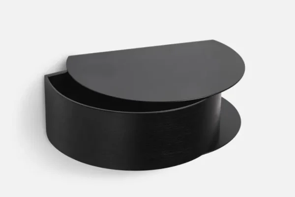 Muuto Regale-Woud Wandmontierte Wallie Schublade, schwarz