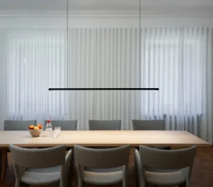 AGO Deckenleuchten-Wästberg w181 Linier Pendelleuchte, 2700 K, dimmbar, Schwarz
