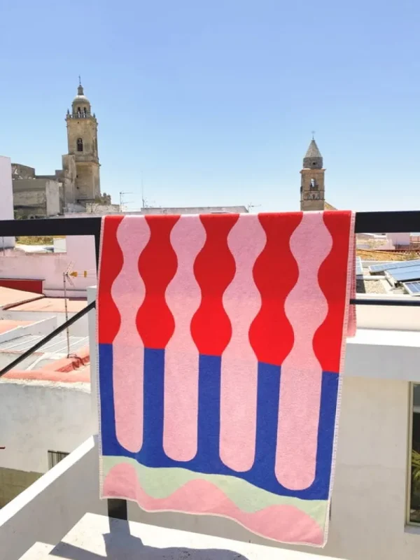 ZigZagZurich Badezimmertextilien^Santa Monica XL Handtuch, 100 x 180 cm, mehrfarbig